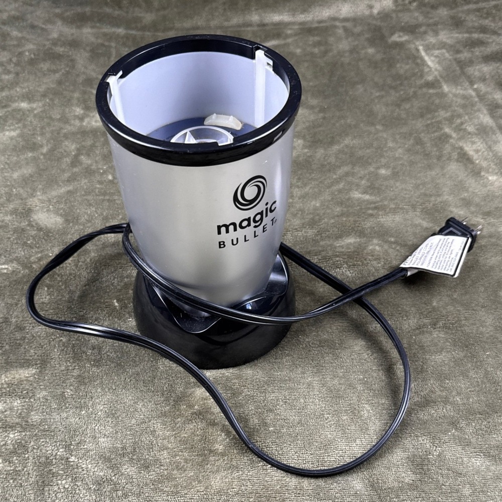 Magic Bullet MBR-1101 Personal Blender Replacement Power Base Silver Black 250W